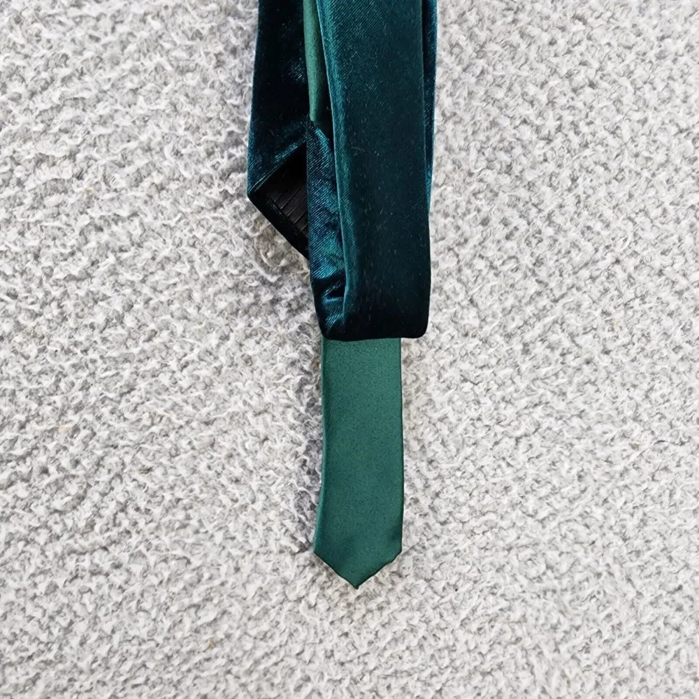 Alfani Cameo Velvet Slim Necktie Men's One Size Hunter~